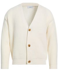 Lardini - Ivory Cardigan Virgin Wool, Cashmere - Lyst