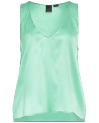 Pinko - Top Silk, Elastane - Lyst