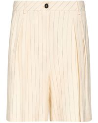 SIMONA CORSELLINI - Ivory Shorts & Bermuda Shorts Viscose, Polyester, Elastane - Lyst
