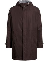 Fedeli - Overcoat & Trench Coat Polyester, Cashmere - Lyst
