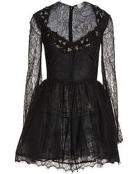 Elisabetta Franchi - Mini Dress Polyamide, Glass, Plastic - Lyst