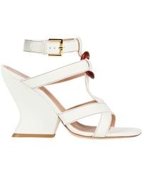 Alberta Ferretti - Sandals Leather - Lyst