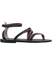 Haus By Golden Goose Deluxe Brand Toe Strap Sandals - Black