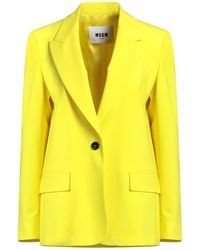 MSGM - Blazer Virgin Wool, Elastane - Lyst