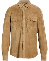 Jacob Cohen - Khaki Shirt Lambskin - Lyst