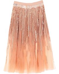 Elisabetta Franchi - Midi Skirt - Lyst