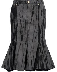 Roberto Cavalli - Denim Skirt Cotton, Elastane - Lyst