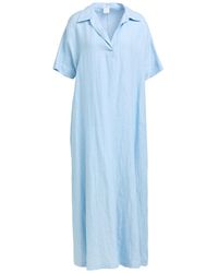 Eleventy - Light Maxi Dress Linen - Lyst