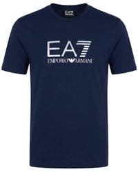 EA7 - T-Shirt Cotton - Lyst