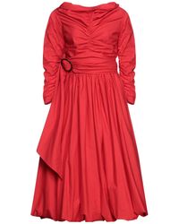 Isa Arfen Midi Dress - Red