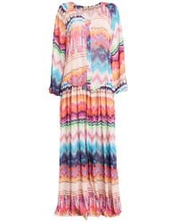 ME FUI - Azure Maxi Dress Polyester - Lyst