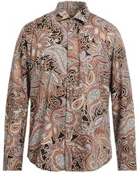 Brian Dales - Camel Shirt Polyester, Elastane - Lyst