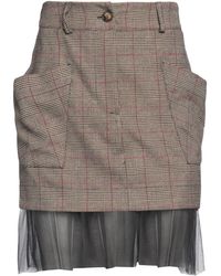 ViCOLO - Sand Mini Skirt Polyester, Viscose, Elastane, Polyamide - Lyst