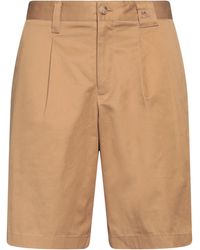 Burberry - Camel Shorts & Bermuda Shorts Cotton - Lyst