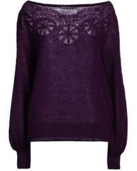Alberta Ferretti - Sweater Mohair Wool, Polyamide, Virgin Wool, Elastane - Lyst