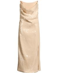 Del Core - Midi Dress Polyester, Viscose, Virgin Wool, Silk, Nylon - Lyst