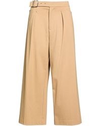 MEIMEIJ - Camel Pants Viscose, Polyamide, Elastane, Acetate - Lyst