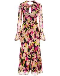 Pinko - Midi Dress Viscose, Polyamide - Lyst