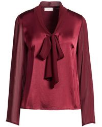 HOPE SKY - Burgundy Top Viscose - Lyst