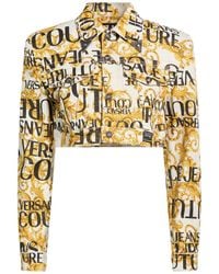 Versace Jeans Couture - Denim Outerwear Cotton, Elastane - Lyst
