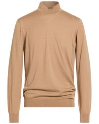 Drumohr - Camel Turtleneck Merino Wool - Lyst