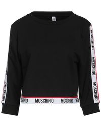 Moschino Cotton Sleepwear in Black | Lyst
