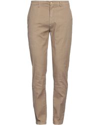 Yan Simmon - Khaki Pants Cotton, Linen, Polyester, Elastane - Lyst