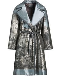Alberta Ferretti - Pastel Overcoat & Trench Coat Polyester - Lyst