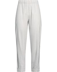 D.exterior - Light Pants Linen, Viscose, Elastane - Lyst