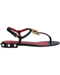 Dolce & Gabbana - Thong Sandal Calfskin - Lyst