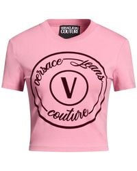 Versace Jeans Couture - T-Shirt Cotton, Elastane - Lyst