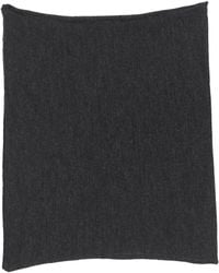 Alpha Studio - Charcoal Scarf Merino Wool - Lyst
