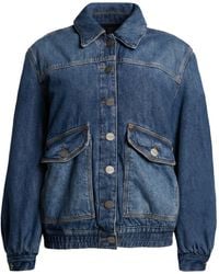 Pinko - Denim Outerwear Cotton, Lyocell - Lyst