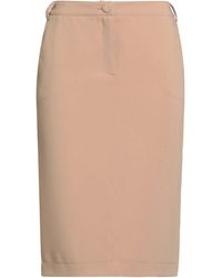 Blugirl Blumarine - Camel Midi Skirt Polyester, Viscose, Elastane - Lyst