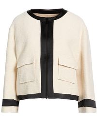 Semicouture - Ivory Jacket Cotton, Elastane, Polyester - Lyst