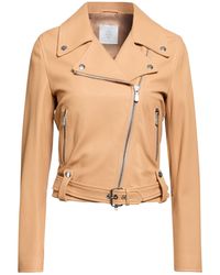 Eleventy - Camel Jacket Sheepskin - Lyst