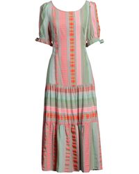 Bye - Midi Dress Cotton, Viscose, Polyester - Lyst