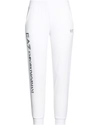EA7 - Pants Cotton, Elastane - Lyst