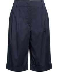 Eleventy - Midnight Shorts & Bermuda Shorts Cotton, Elastane - Lyst
