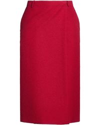 Dior - Midi Skirt Virgin Wool, Cotton, Polyamide - Lyst