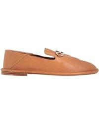 Ferragamo - Tan Loafers Leather - Lyst