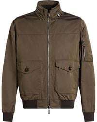 Moorer - Taupe Jacket Polyester, Cotton - Lyst
