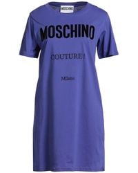Moschino - Couture Mini Dress Cotton - Lyst