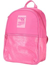 pink and black puma backpack