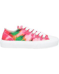 MSGM - Fuchsia Sneakers Leather, Textile Fibers - Lyst