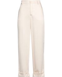 Bonheur - Ivory Pants Viscose, Polyester, Elastane - Lyst