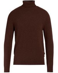Alpha Studio - Chocolate Turtleneck Merino Wool - Lyst