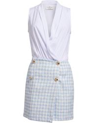 Rebel Queen - Mini Dress Cotton, Polyester - Lyst