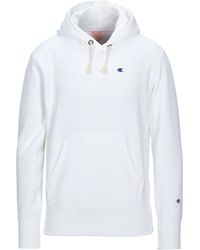 blue and white champion sweatshirt