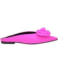 Victoria Beckham - Fuchsia Mules & Clogs Lycra - Lyst